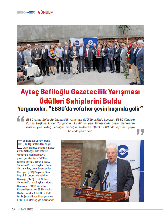 26. Aytaç Sefiloğlu Gazetecilik Yarışması Ödülleri