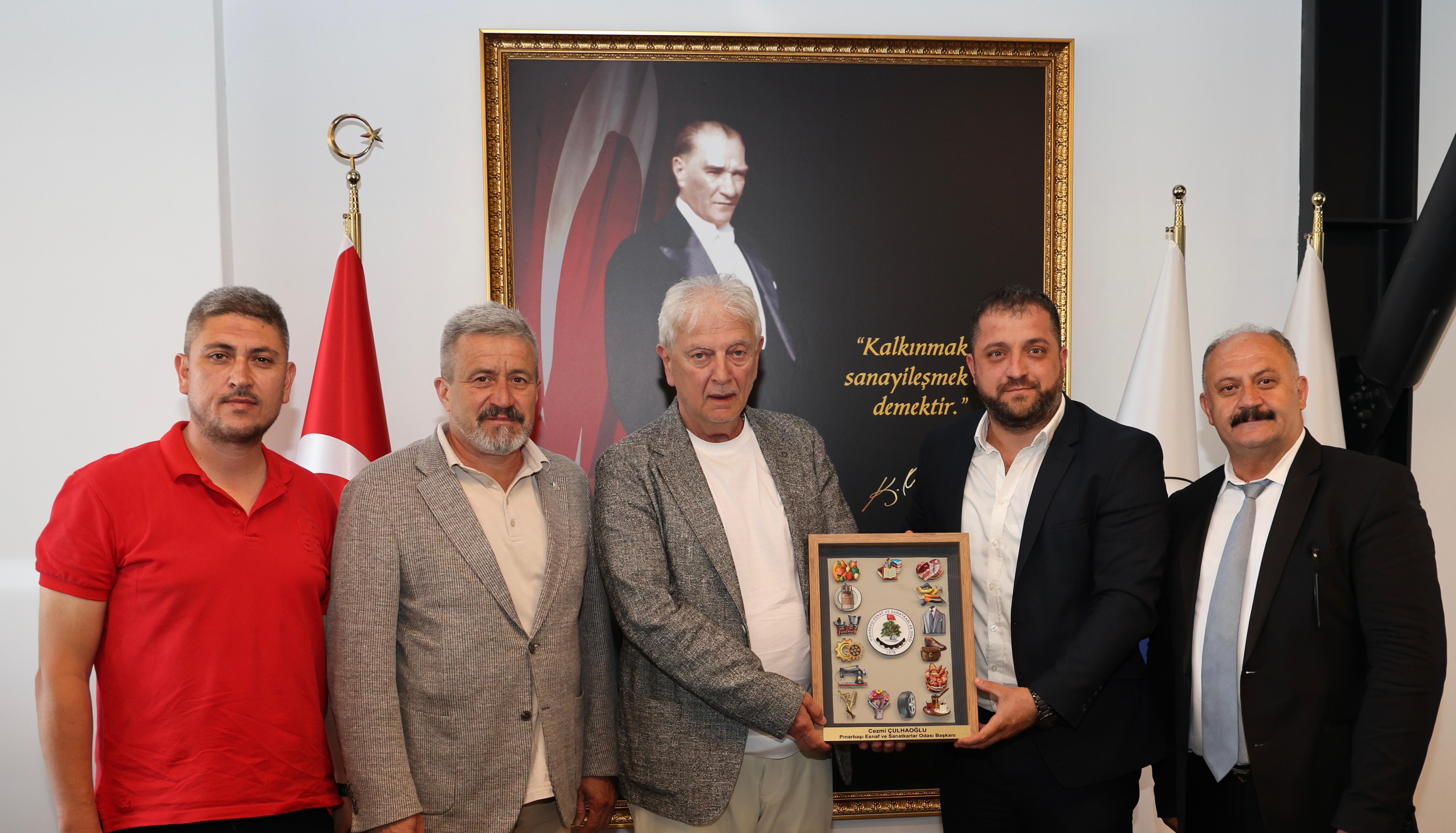 Pınarbaşı Esnaf ve Sanatkarlar Odası Başkanı Çulhaoğlu, Yorgancılar’ı Ziyaret Etti