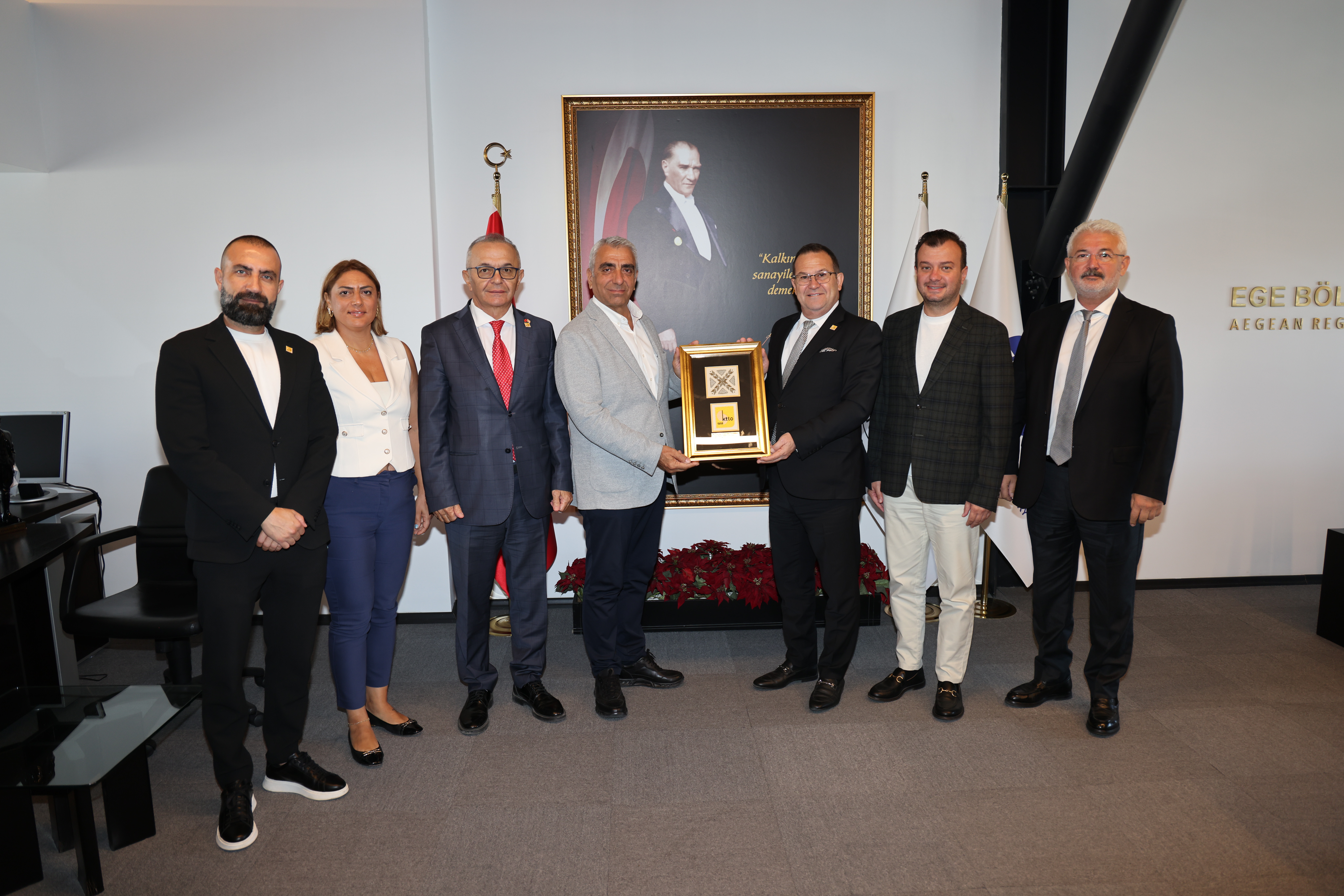 KKTC Ticaret Odası Başkanı Deniz’den EBSO’ya Ziyaret