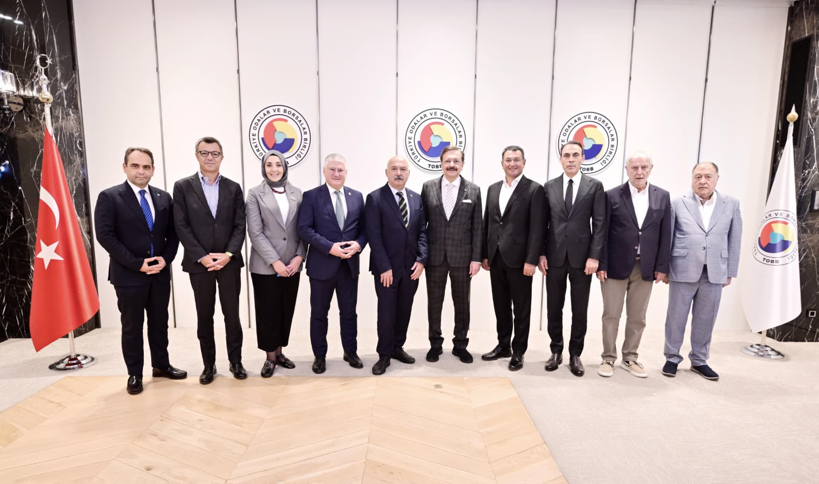 Yorgancılar ve TSB Heyeti, TOBB Başkanı Hisarcıklıoğlu’nu Ziyaret Etti 