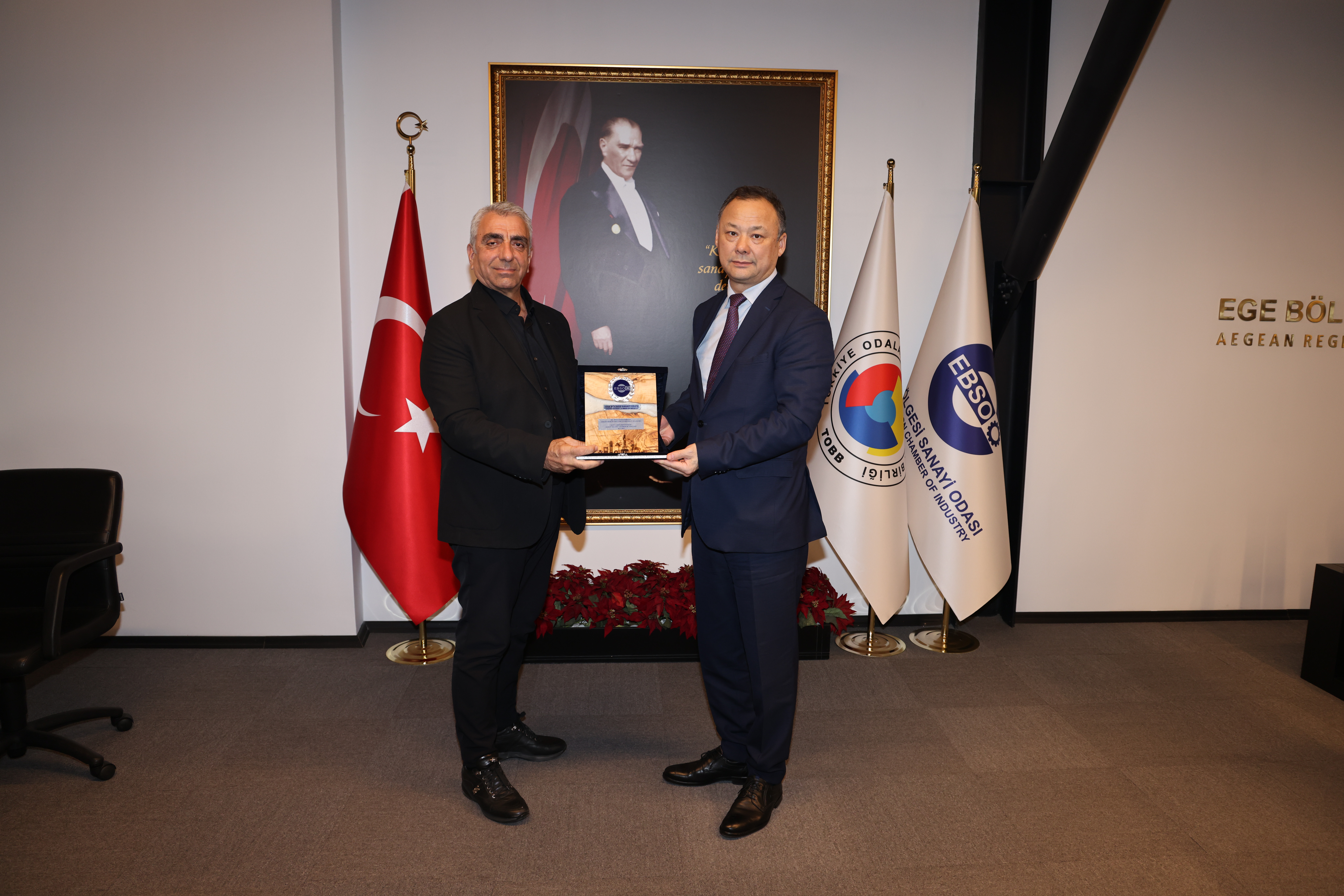 Kırgızistan’ın Ankara Büyükelçisi Ruslan Kazakbaev’den EBSO’ya Ziyaret