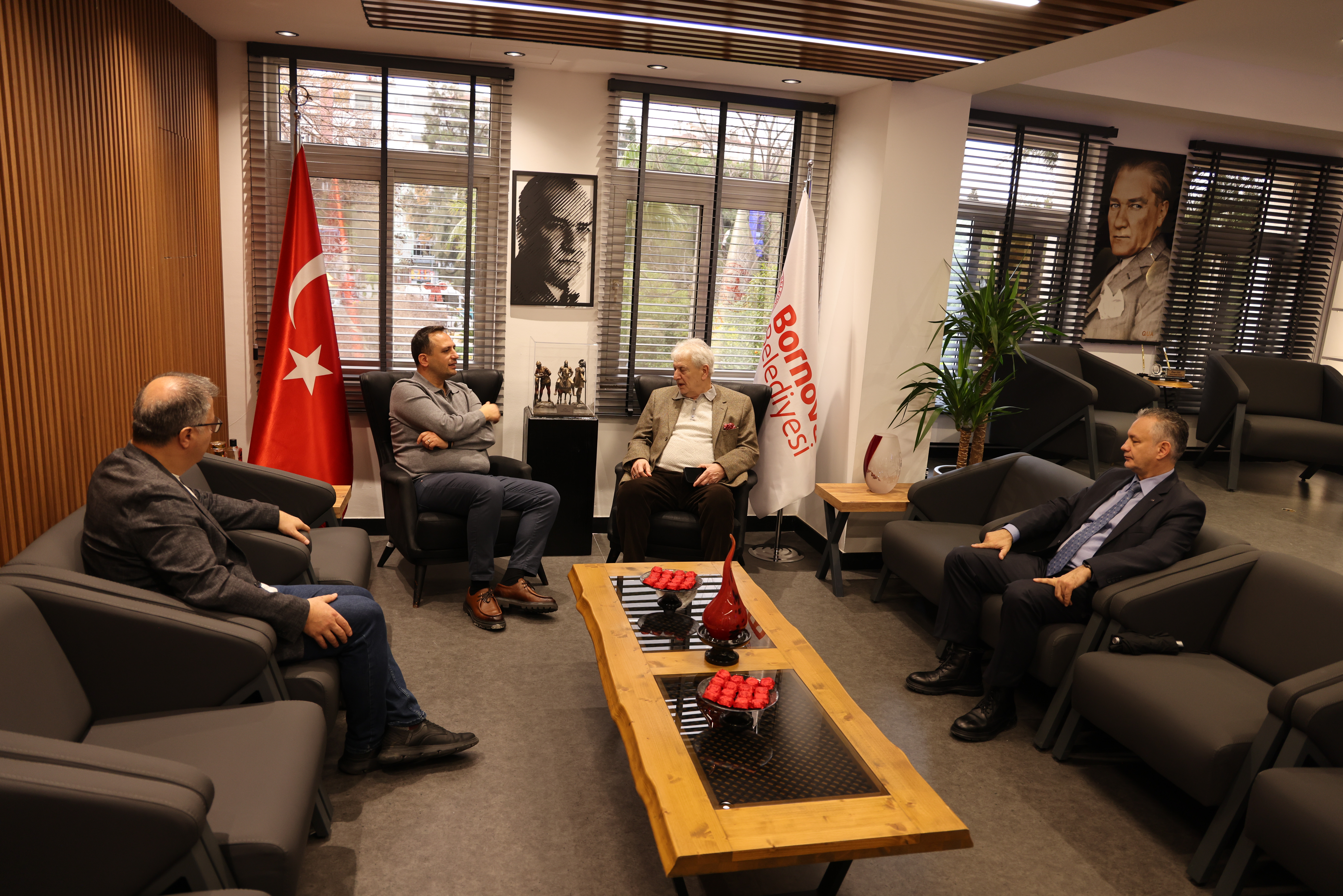 Yorgancılar, Bornova Belediye Başkanı Ömer Eşki ile Bir Araya Geldi