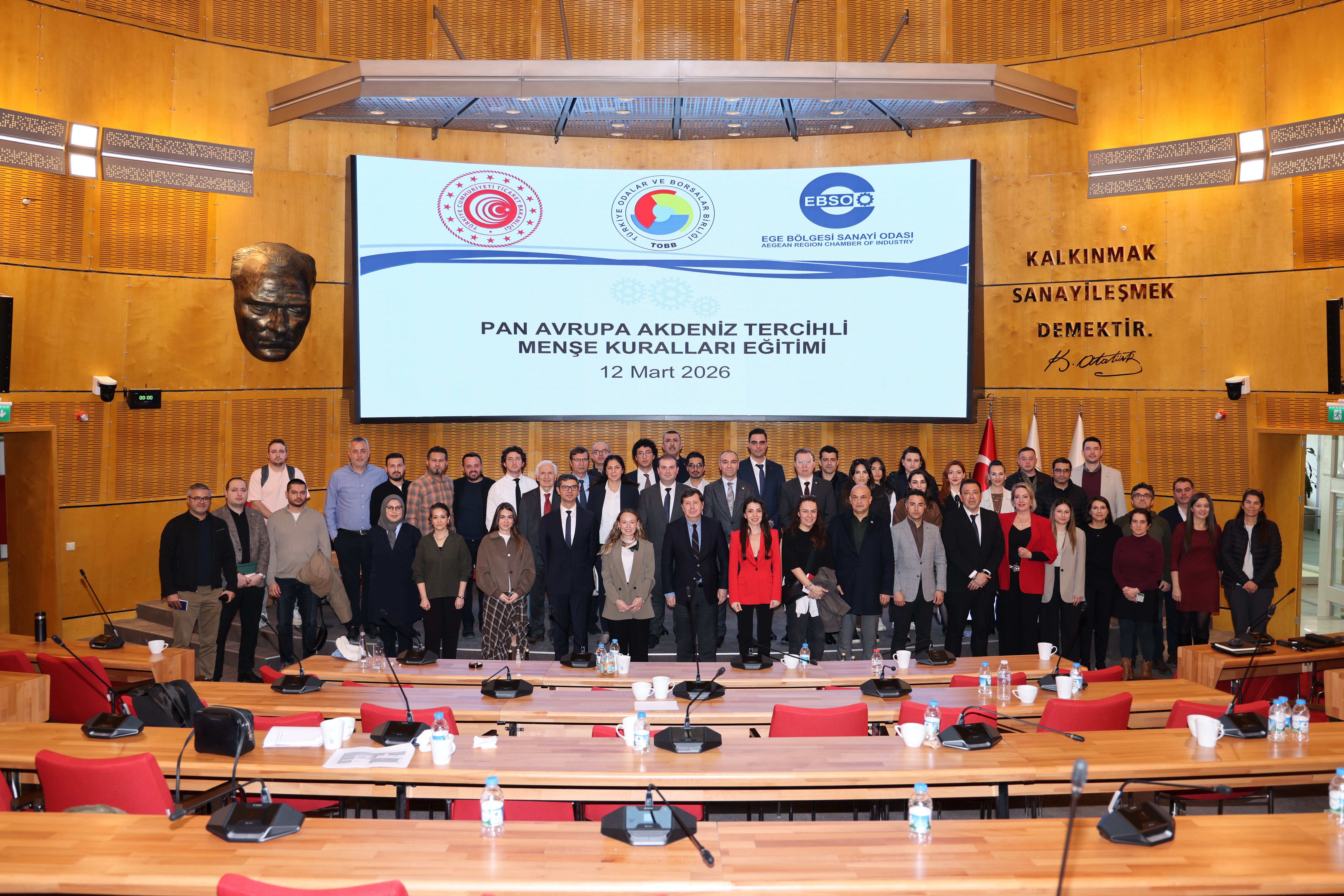 EBSO’da Pan Avrupa Akdeniz Menşe Kuralları Eğitimi Düzenlendi 