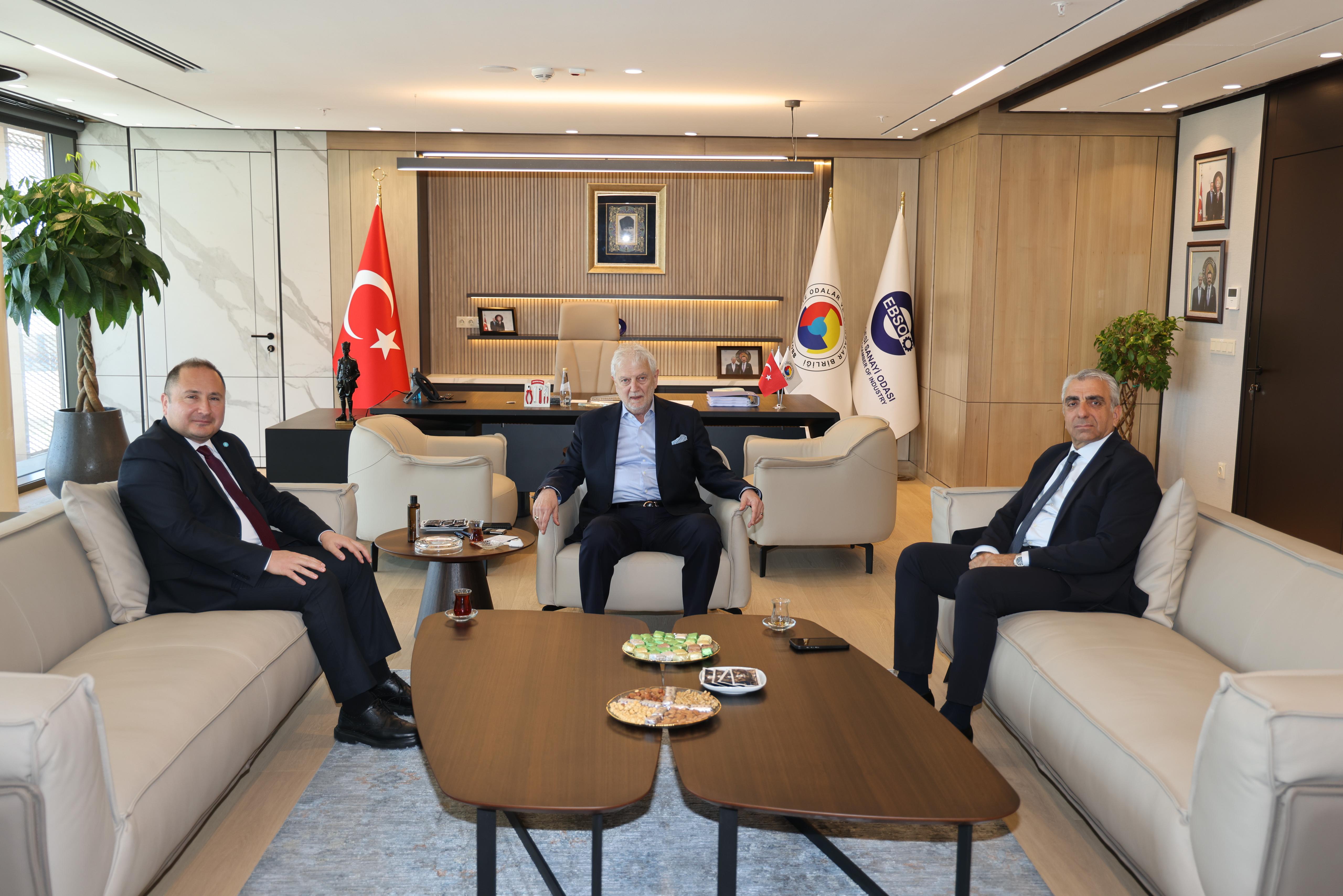 Yorgancılar, İzmir Bakırçay Üniversitesi Rektörü Akpınar ile Bir Araya Geldi