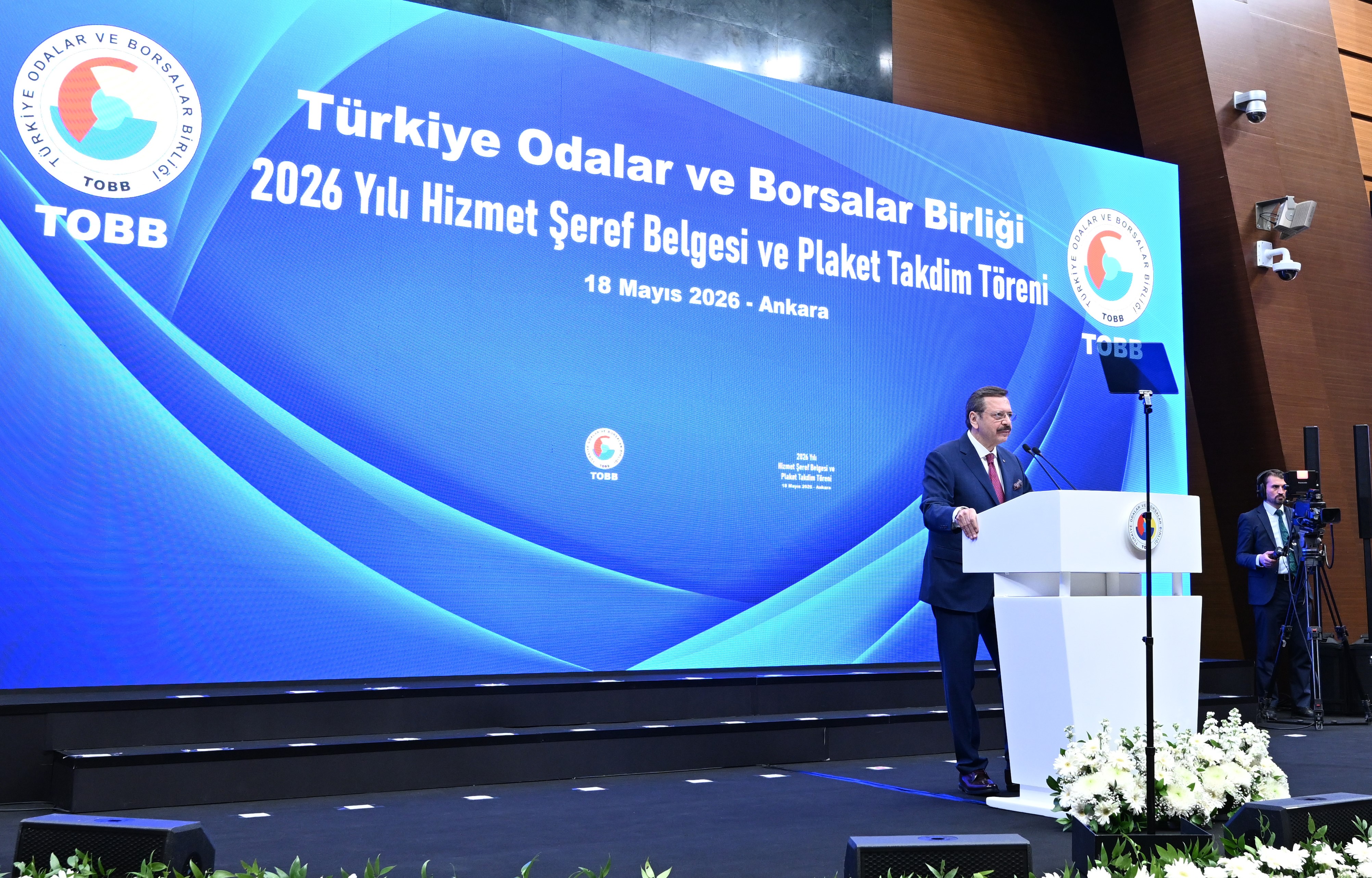 Yorgancılar, TOBB Hizmet Şeref Belgesi ve Plaket Takdim Töreni’ne Katıldı