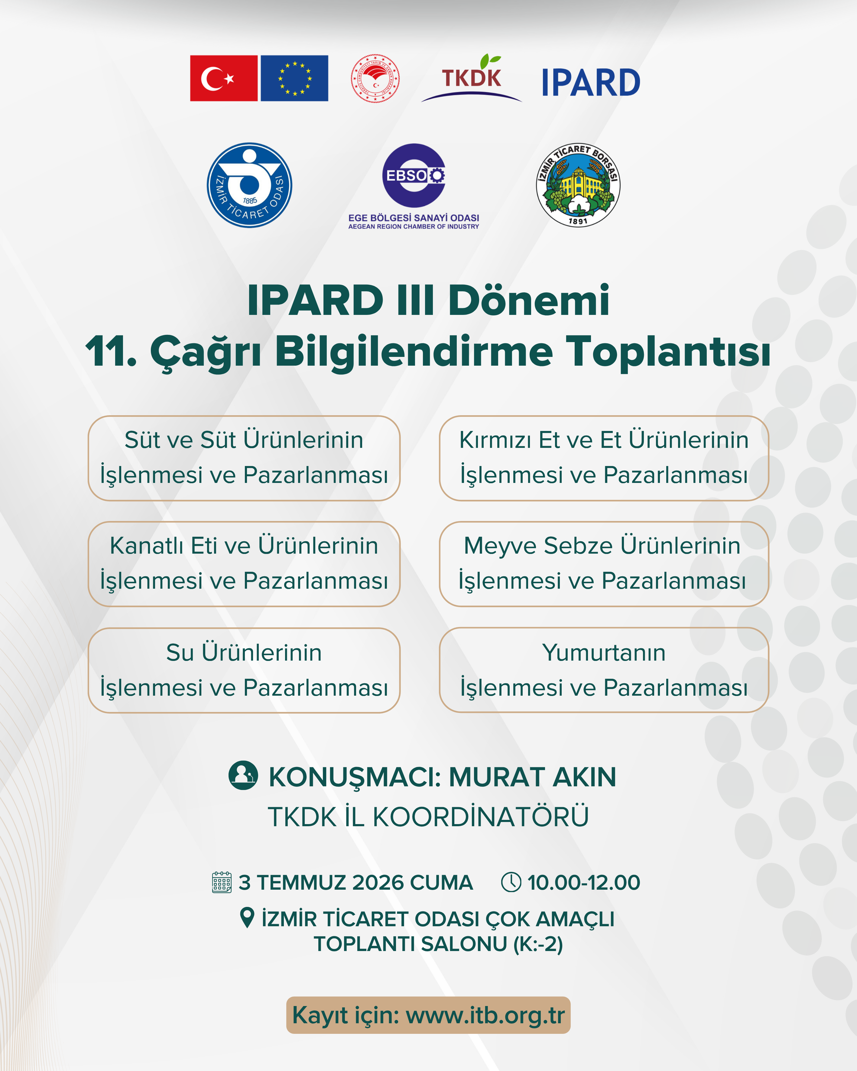 IPARD III DÖNEMİ BİLGİLENDİRME TOPLANTISI