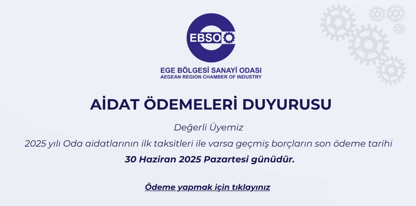 AİDAT ÖDEME DUYURUSU
